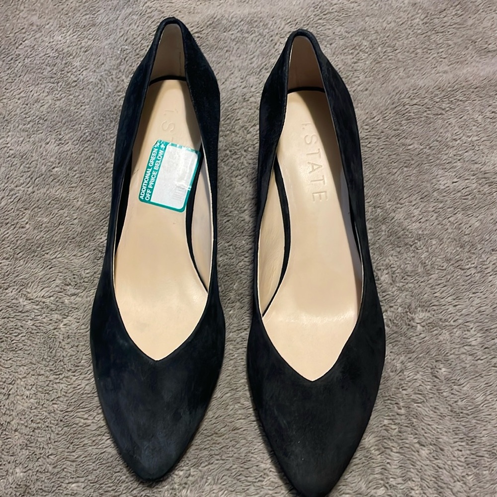 1STATE wedge pumps Black size 9 used great condition